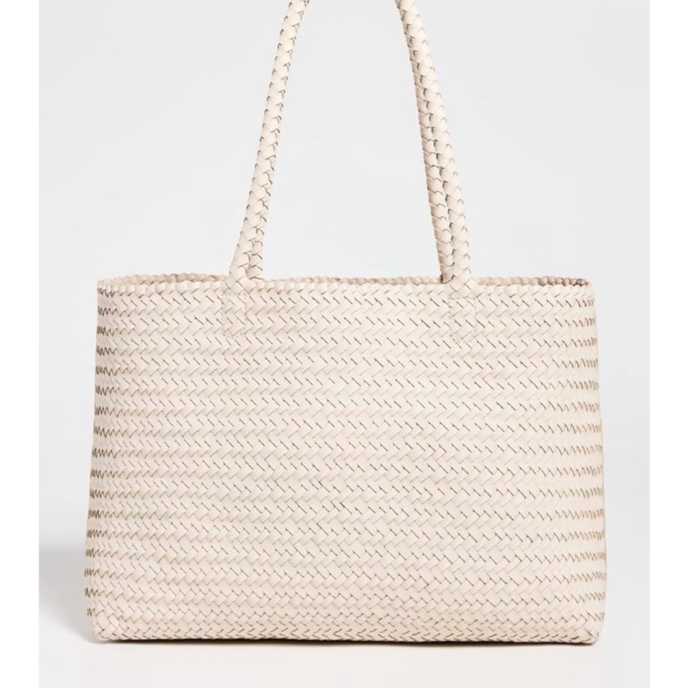 Madewell white woven tote